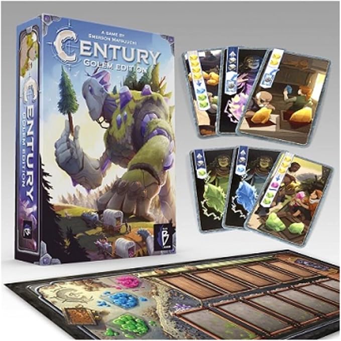 Century Golem Edition Board Game - Journey Along The Golem Road in Caravania! Strategy Game for Kids & Adults, Ages 8+, 2-4 Players, 30-45 Minute Playtime, Made by Plan B Games