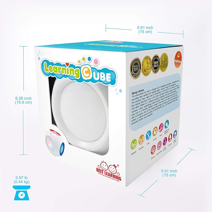 BEST LEARNING Learning Cube - Educational Musical Activity Center Block for Infants Babies Toddlers 6-12 Month and up - Toys for 1 Year Old - First Birthday Present for Boy and Girl