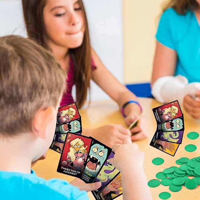 Coopay 1000 Pieces 1 Inch Bingo Chips Bulk, Bingo Markers for Math Practice, Plastic Learning Counters Disks Counting Discs and Poker Chips Game Tokens Kids Reward (Green)