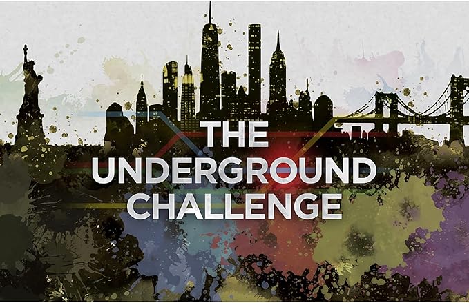 The Underground Challenge: Paris/New York - Solo Mini-Expansion for On The Underground, Train Board Game, Ages 14+, 1 Player, 60 Min