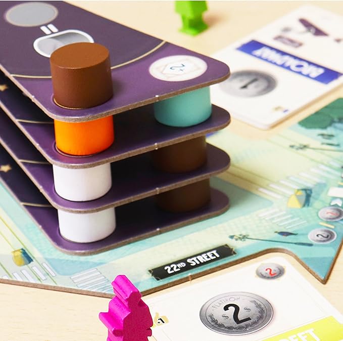 Flatiron Board Game - Build The Iconic New York Skyscraper! Architectural Strategy Game, Fun Family Game for Kids & Adults, Ages 12+, 1-2 Players, 45 Minute Playtime, Made by Ludonova