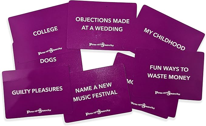 Puns of Anarchy Expansion Pack - The Outrageous Pun-Making Game - Nothing is Safe from Becoming Hilarious Wordplay for Creative People