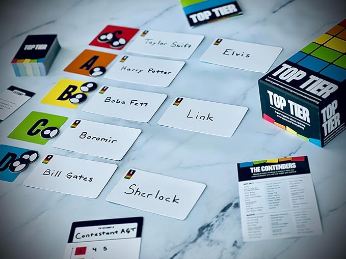 Indie Boards & Cards, Top Tier - Hilarious Party Game of Creative Rankings and Fun Challenges