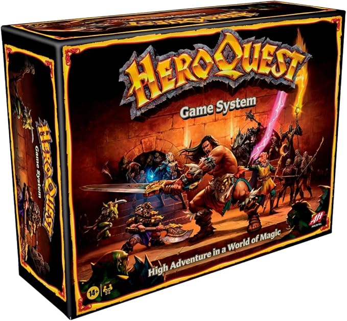 Hasbro Gaming Avalon Hill HeroQuest Game System, Fantasy Miniature Dungeon Crawler Tabletop Adventure Game, Ages 14 and Up 2-5 Players