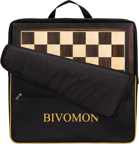 21.25’’ Wooden Chess Board Professional Tournament Chess Board with 2.0" Squares Large Chess Family Outdoor Board Games (Chess Board Only)