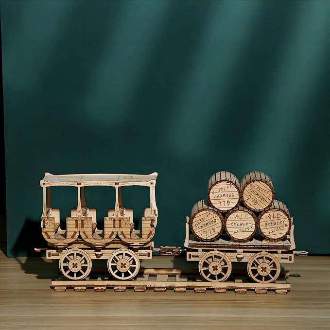 3D Wooden Puzzles Wine Truck Model Kits, Brainteaser and Puzzle for Christmas/Birthday,Gifts for Adults and Teens to Build Combination