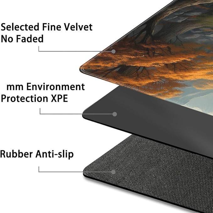 Board Game for TCG Playmat Table Mats Games Size 60X35 cm Mousepad Compatible for MTG RPG CCG Trading Card Game Play mats with 6 Dice (Playmat 137)