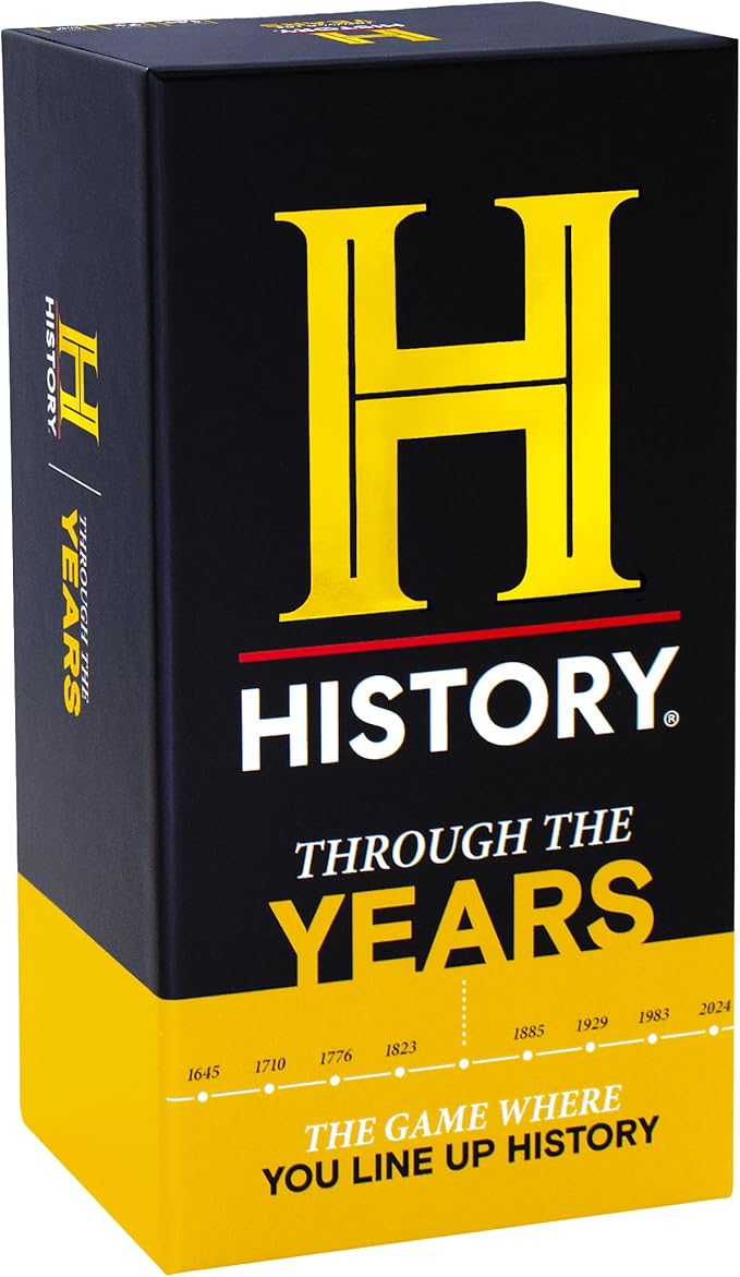 HISTORY Channel NEW Games Bundle - Stats & Facts and Through The Years - General Knowledge Super Trivia Chronology Timeline Card Game for Adults, Family & Teens in The Pursuit of Trivial Knowledge