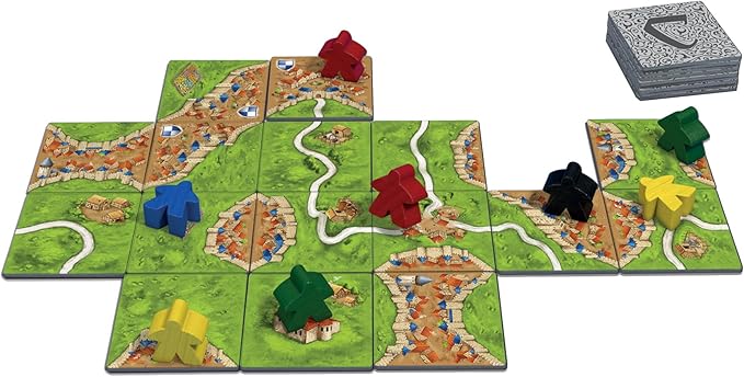 Carcassonne Board Game (BASE GAME) | Family Board Game | Board Game for Adults and Family | Strategy Board Game | Medieval Adventure Board Game | Ages 7 and up | 2-5 Players | Made by Z-Man Games