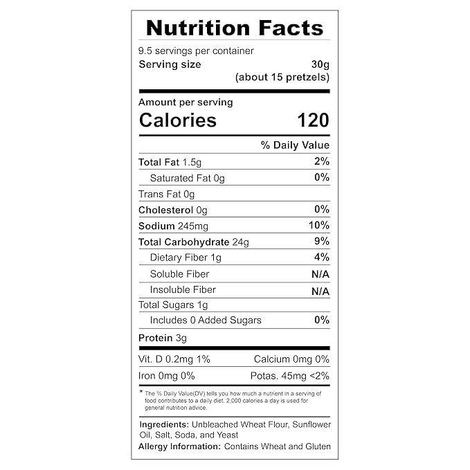 Unique Snacks Original Splits Pretzels, Delicious Homestyle Baked Snack Bag, OU Kosher, and Non-GMO Food, No Artificial Flavor, 16 Oz. Bags, Pack of 12