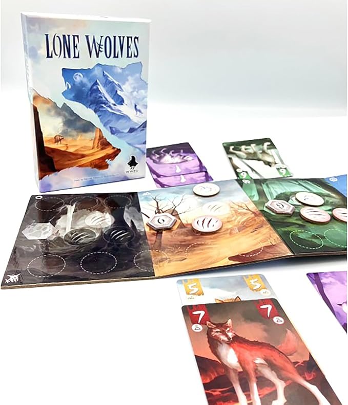 Lone Wolves - Trick-Taking Area Control Board Game, Head-to-Head Dueling Card Game, Ages 14+, 2 Players, 15+ Minutes