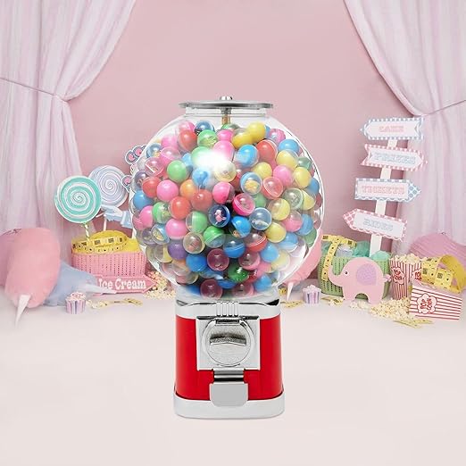 Vending Machine, 1.26 in Ball Bulk Vending Machine Classic Bubble Capsule Toys Dispenser, Commercial Candy Gumball Machine for Game Stores and Retail Stores