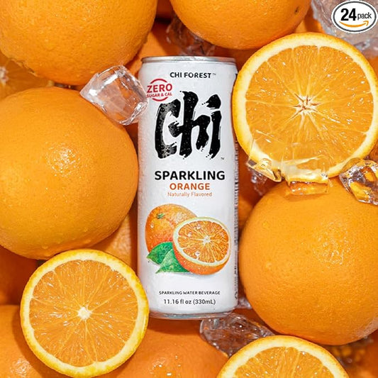 CHI FOREST Orange sparkling water, 0 Sugar 0 Carolies, 11.15 oz* 24