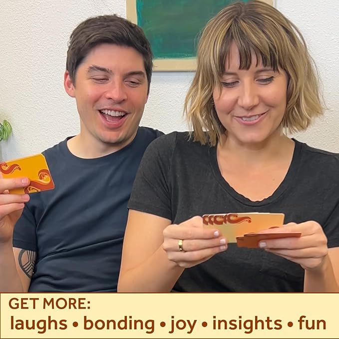 Boredwalk Delve Deck Joy Edition Conversation Cards for Couples, Family and Friends - Question Cards - Gratitude Practice Game for Adults