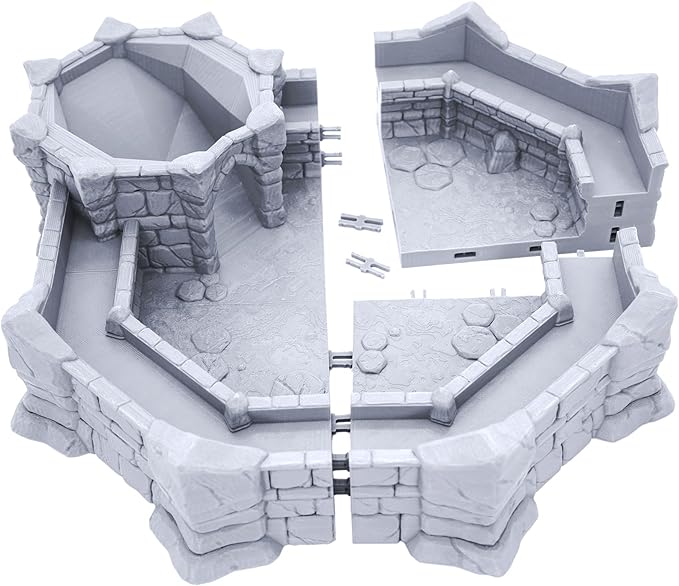 EnderToys Dice Arena by Makers Anvil, 3D Printed Tabletop RPG Scenery and Wargame Terrain 28mm Miniatures