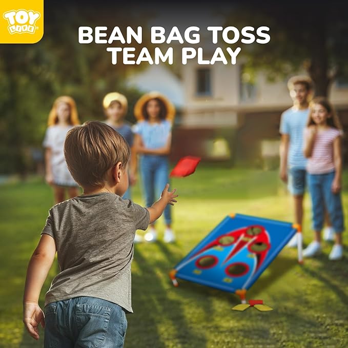 TOY Life Bean Bags Toss Carnival Game, Cornhole, Outdoor Toys for Kids Ages 4-8, Backyard Game Sports & Outdoor Play, Outside Toys for Ages 5-7, Family Lawn Yard Games Birthday Party, Gift for Boys