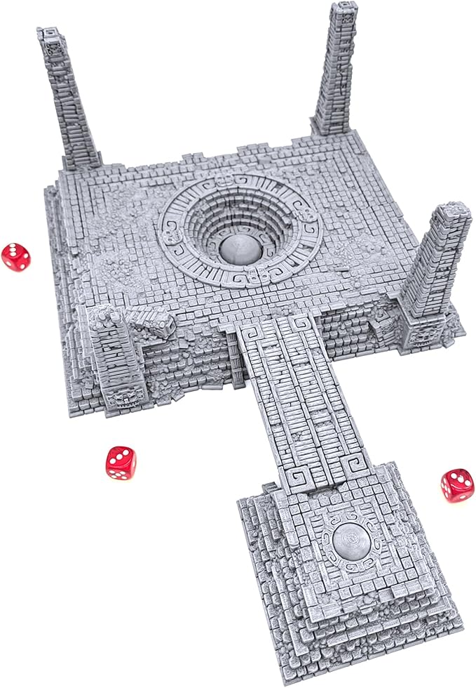 Eden Central Ruin by Printable Scenery, 3D Printed Tabletop RPG Scenery and Wargame Terrain 28mm Miniatures