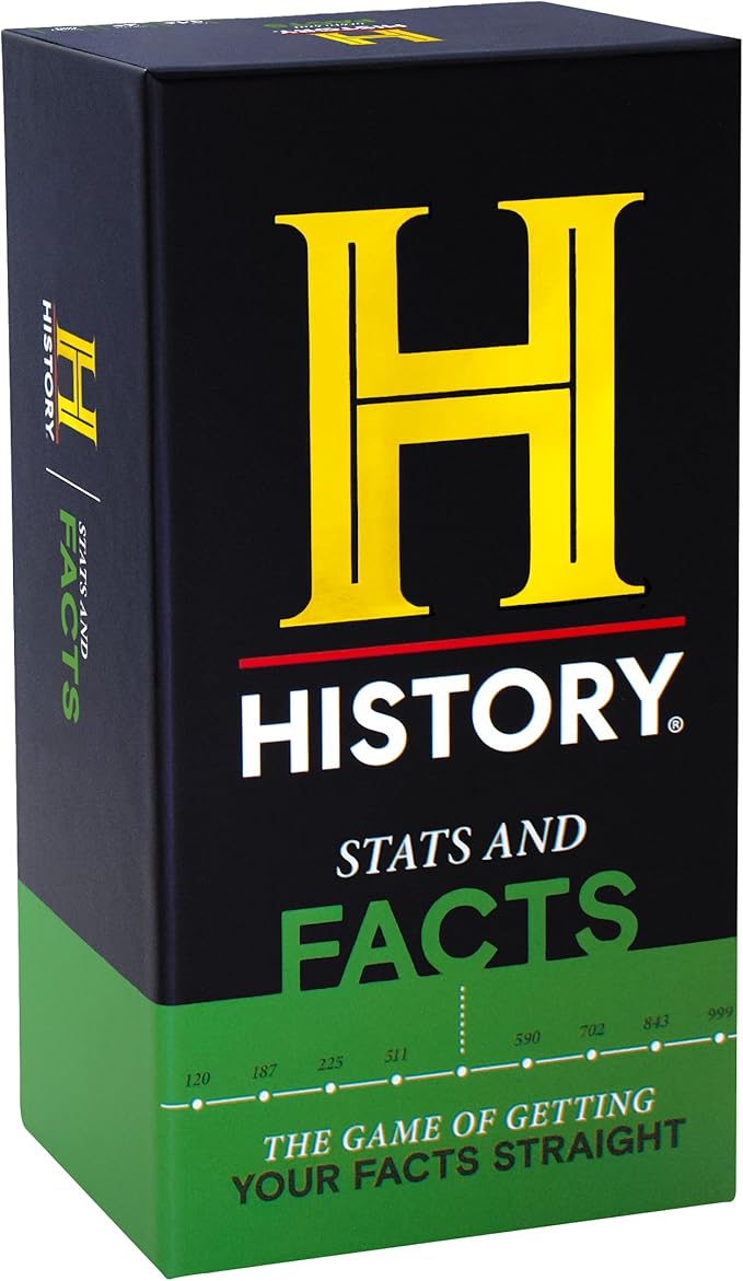 HISTORY Channel NEW Games Bundle - Stats & Facts and Through The Years - General Knowledge Super Trivia Chronology Timeline Card Game for Adults, Family & Teens in The Pursuit of Trivial Knowledge