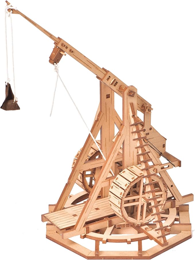 Trebuchet - Warwolf - 3D Wooden Puzzle - DIY Model Building Kit for Adults - Creative Gift