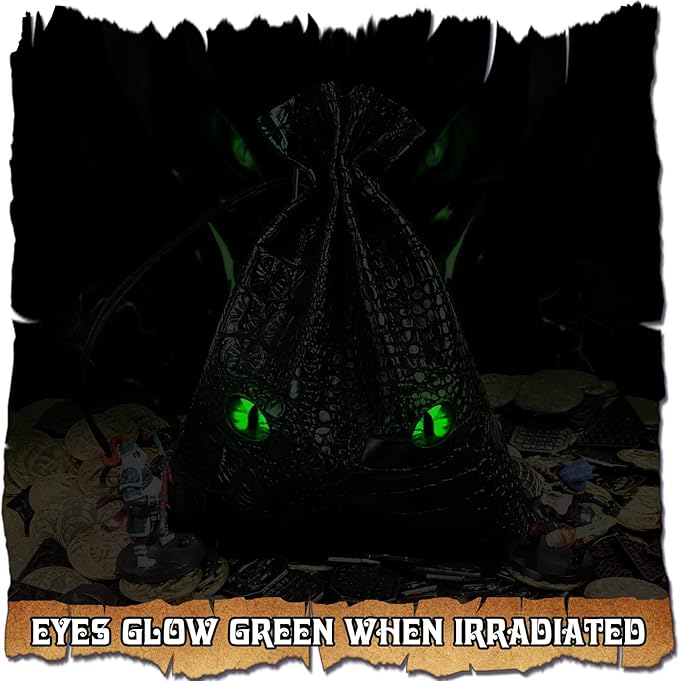 120PCS Metal, Silver & Copper DND Coins for DND Tokens, DND Accessories with PU Leather Bag as DND Gifts for DND Board Game Player, Fake Coins with Leather Bag of Colorful Eyes for Cosplay Board Game