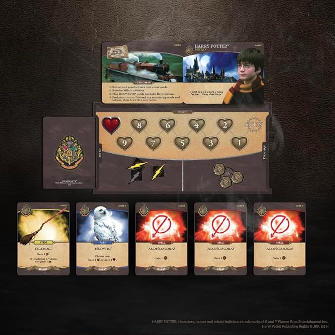 USAOPOLY Harry Potter Hogwarts Battle Cooperative Deck Building Card Game | Official Licensed Merchandise Board Great Gift for Fans Movie artwork For 132 months to 1188 months