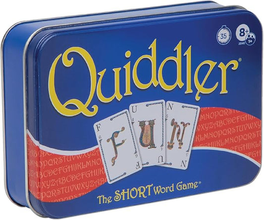 Quiddler Card Games - Collector's Tin, Fun Family Games for Kids & Adults, Multi-Player, Ages 8+