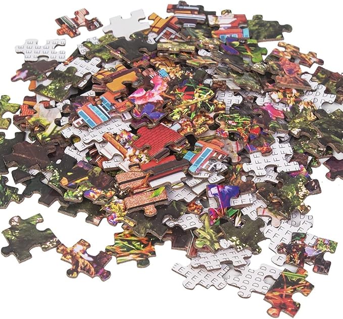 MaxRenard 1000 Pieces Jigsaw Puzzle for Adults Colmar Town Colorful Landscape Challenge Game Decompression Toy Home Wall Decoration