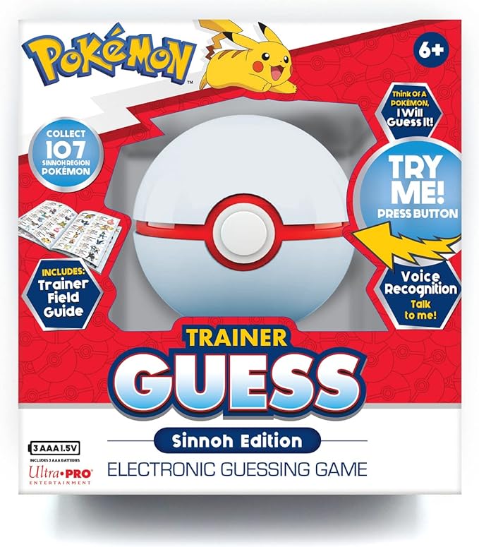 Ultra Pro Pokémon Trainer Guess Sinnoh Toy - Guess That Pokémon! Fun for Board Game & TCG Fans - Magic The Gathering, Card Binder - Challenge Friends & Family!