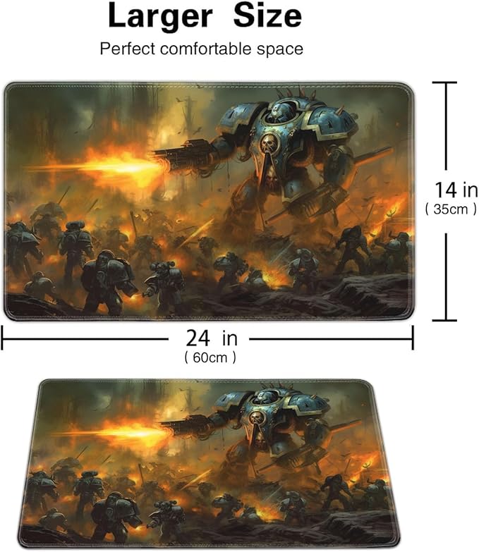 Board Game for TCG Playmat Table Mats Games Size 60X35 cm Mousepad Compatible for MTG RPG CCG Trading Card Game Play mats with 6 Dice (Playmat 146)