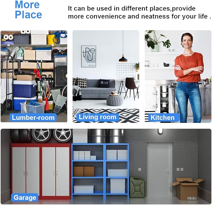 Wire Shelving Unit Commercial Metal Shelf Adjustable Layer Rack Strong Steel for Restaurant Garage Pantry Kitchen Garage (36×14×72, Black)