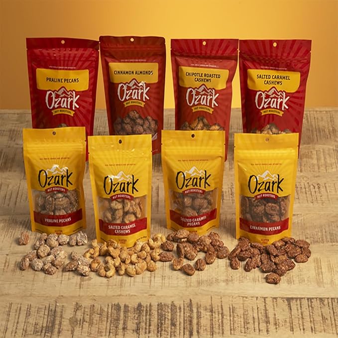 OZARK NUT ROASTERS, Chocolate Covered Cashews, Premium Chocolate Flavored Snacks, World-Class Gourmet Candied Nuts, Resealable Pack (16.0 oz)