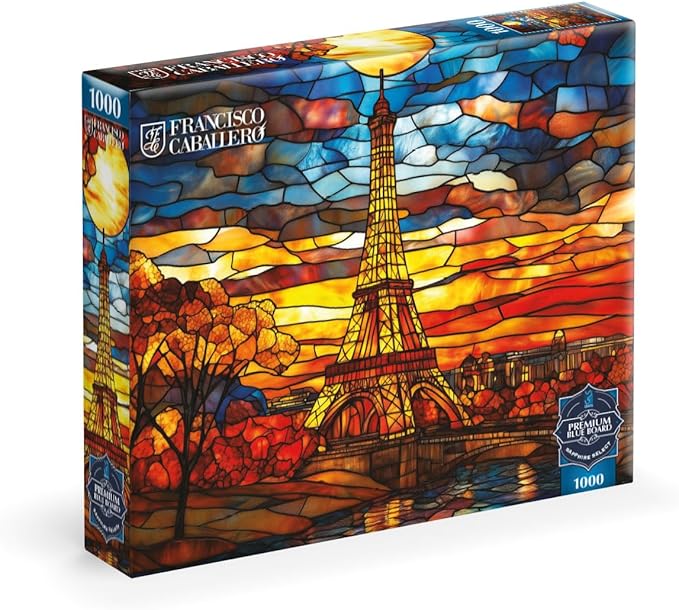 Ceaco - Sapphire Select - Francisco Caballero - Parisian Dream - 1000 Piece Jigsaw Puzzle – Challenging & Fun – Blue Core Puzzle Board – Giftable Display Box - Full Size Poster Included