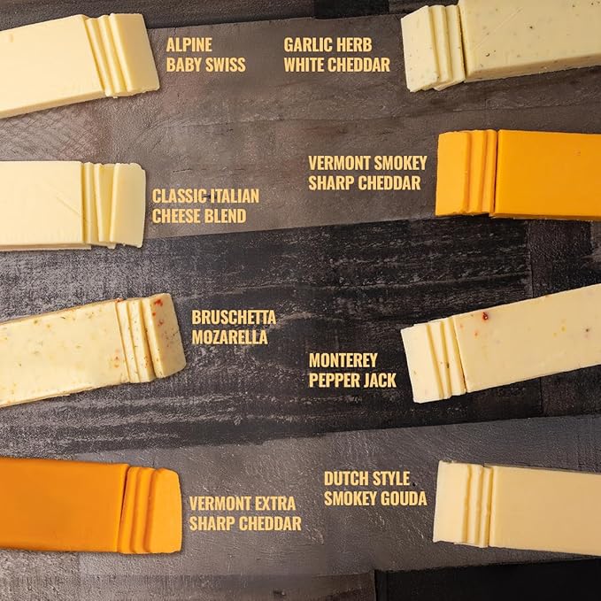 Farmers' Market Vermont Extra Sharp Cheddar Cheese Block 7oz, Shelf Stable, Locally Sourced Wisconsin Cheese, All Natural Cheese Snack, Perfect for Slicing and Shredding, 3-Pack