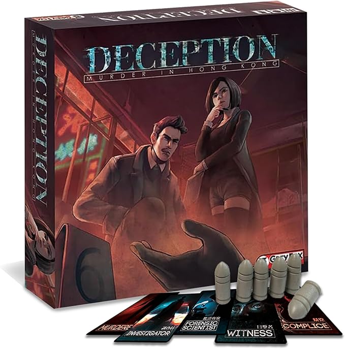 Deception: Murder in Hong Kong Board Game - Social Deduction, 4-12 Players