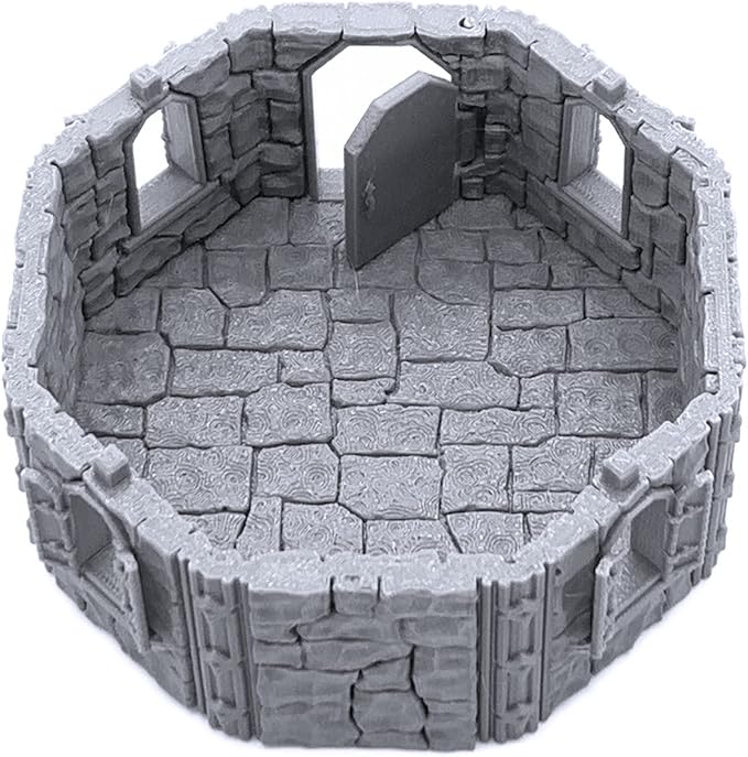 Dwarven House by Printable Scenery, 3D Printed Tabletop RPG Scenery and Wargame Terrain 28mm Miniatures