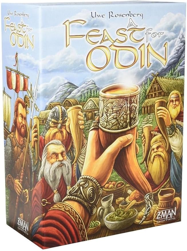 A Feast for Odin Board Game - Viking Saga of Wealth and Glory! Strategy Game, Family Game for Kids & Adults, Ages 14+, 1-4 Players, 30-120 Minute Playtime, Made by Feuerland