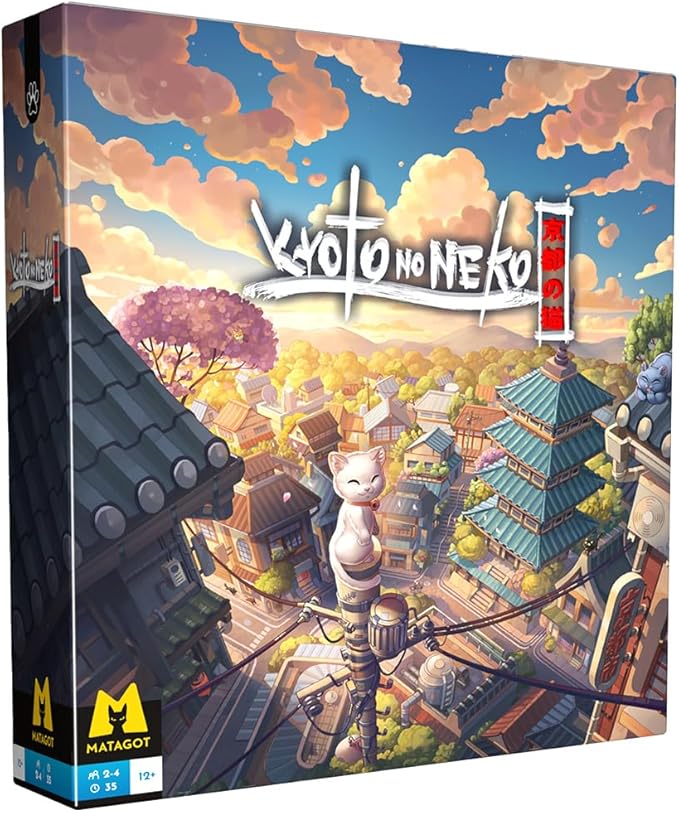 Kyoto-No-Neko Board Game - Explore Kyoto as Curious Kittens! Immersive Animal Adventure Game, Strategy Game for Kids & Adults, Ages 12+, 2-4 Players, 30 Minute Playtime, Made by Matagot