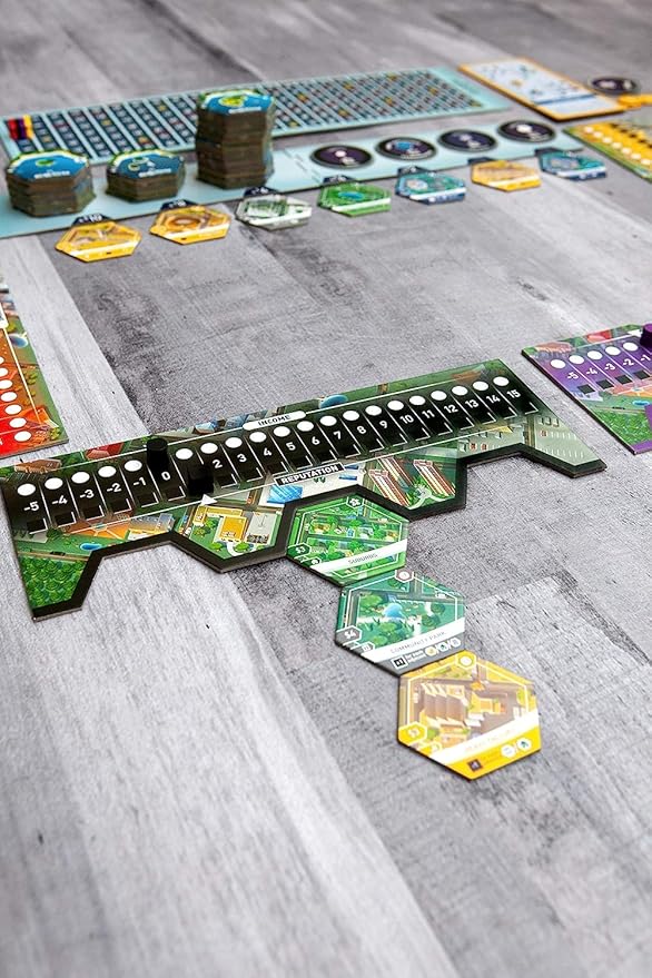 Suburbia, Thematic City Building Strategic Board Game, Tile Laying Board Game, Fun Game for Adults