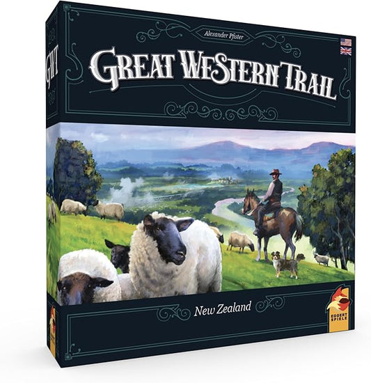 Great Western Trail 2nd Edition New Zealand Board Game - Embark on a Unique Cattle Ranching Adventure! Strategy Game for Kids & Adults, Ages 12+, 1-4 Players, 75-150 Min Playtime Made by Eggertspiele