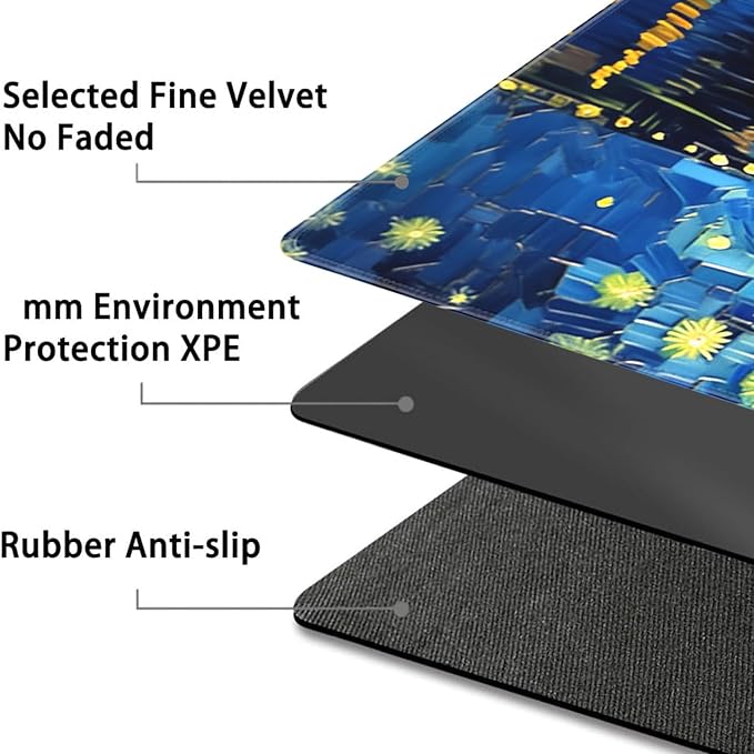 Board Game for TCG Playmat Table Mats Games Size 60X35 cm Mousepad Compatible for MTG RPG CCG Trading Card Game Play mats with 6 Dice (Playmat 136)