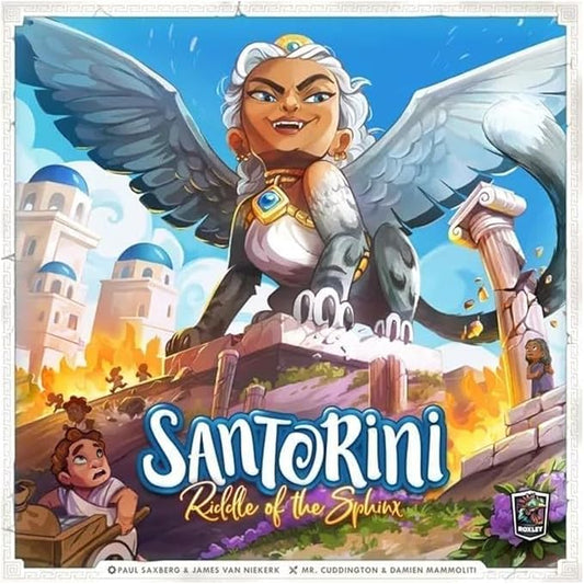 Santorini: Riddle of The Sphinx - A Cooperative, Book-Based Expansion to The Abstract Masterpiece Santorini | Ages 8+ | Plays in 20 Minutes