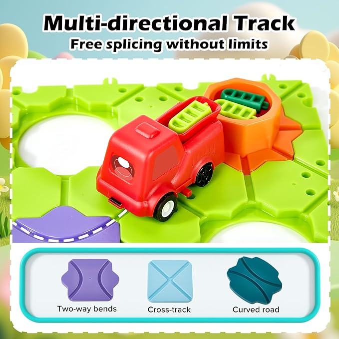 DIY STEM Board Games Kids Toys,Road Builder Educational Learning Toys for Kids, Montessori Logic Puzzles Brain Teasers Toy Preschool Classroom Gifts for Age 4-12 Year Old