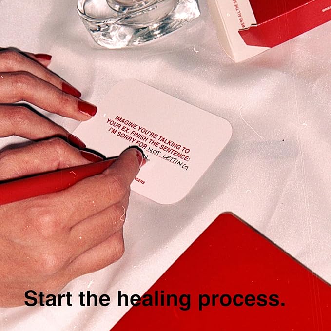 WE'RE NOT REALLY STRANGERS Breakup Edition Expansion - 51 Introspective Conversation Cards - A Journey of Healing and Empowerment for Singles, Adults, & Teens - for Game Nights, Ages 18+,1-2 Players