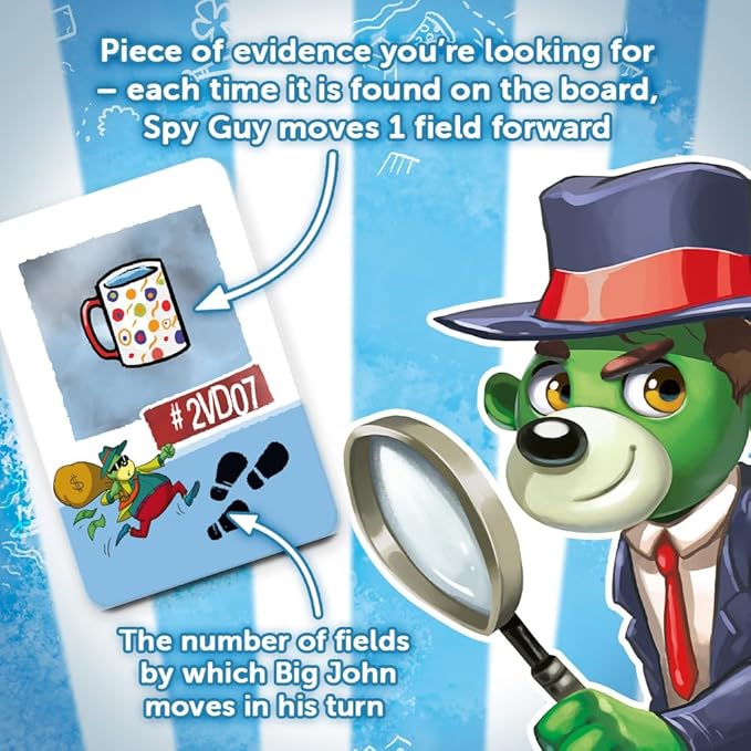 Trefl Spy Guy Chicago Detective Board Game, Chicago Symbols, Searching for Evidence and Catching Criminals, Large Board with a City, Family Game for Adults and Children from 5 Years Old