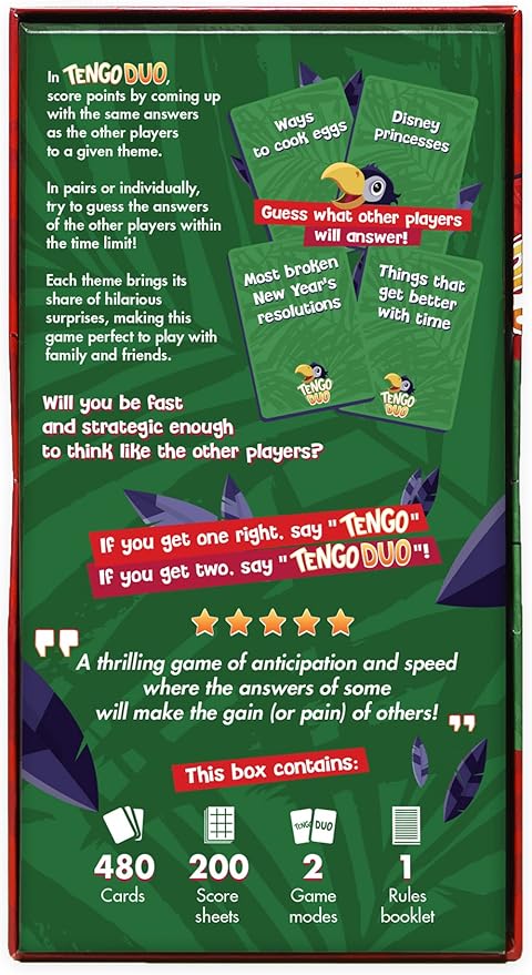 Tengo Duo - Great Minds Only Matching Party Game | 3+ Players | Family Game for Kids and Adults