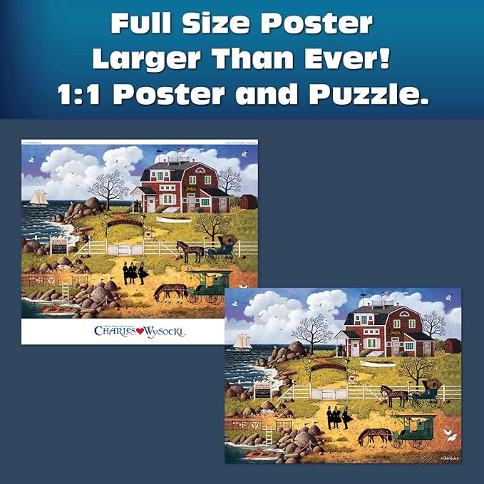Buffalo Games - Sapphire Select - Charles Wysocki - Formulating The Plan - 1000 Piece Jigsaw Puzzle – Challenging & Fun – Blue Core Puzzle Board – Giftable Display Box - Full Size Poster Included