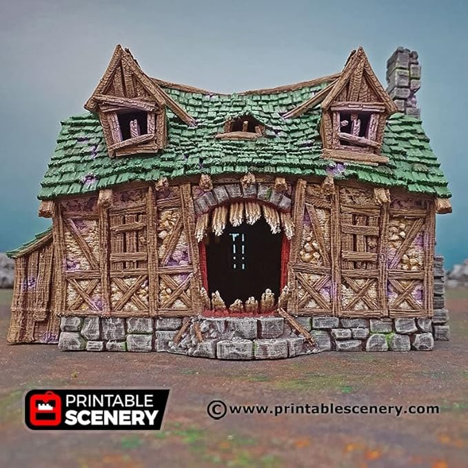 3DEGOS Mimic House DND Terrain for Dungeons and Dragons Terrain, D&D, Pathfinder, Warhammer 40k, Miniatures, D and D, Dungeons and Dragons Gifts, Dungeon Master