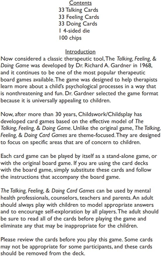 Childswork/Childsplay The Talking, Feeling & Doing Game Series: The Good Behavior Card Game - an Amazing Therapy Game for Kids to Improve Social Skills by Expressing Emotions and Feelings
