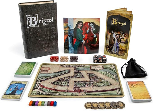 Facade Dark Cites Series Board Game of Strategy, Deceit, and Luck - Card Game for Teens Adults and Family - Deluxe Bristol 1350
