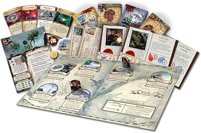 Eldritch Horror Mountains of Madness Board Game EXPANSION | Mystery Game | Cooperative Board Game for Adults and Family | Ages 14+ | 1-8 Players | Avg. Playtime 2-4 Hrs | Made by Fantasy Flight Games
